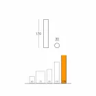 Slide Fluo lampă cilindrică din Italia Viadurini