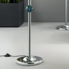 Lampă de podea clasică din sticlă artizanală italiană și abajur - Memore Viadurini