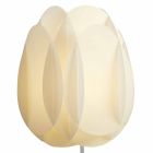 lampa de podea cu perla abajur alb, diam.40xH195 cm, Lora Viadurini