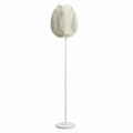 lampa de podea cu perla abajur alb, diam.40xH195 cm, Lora