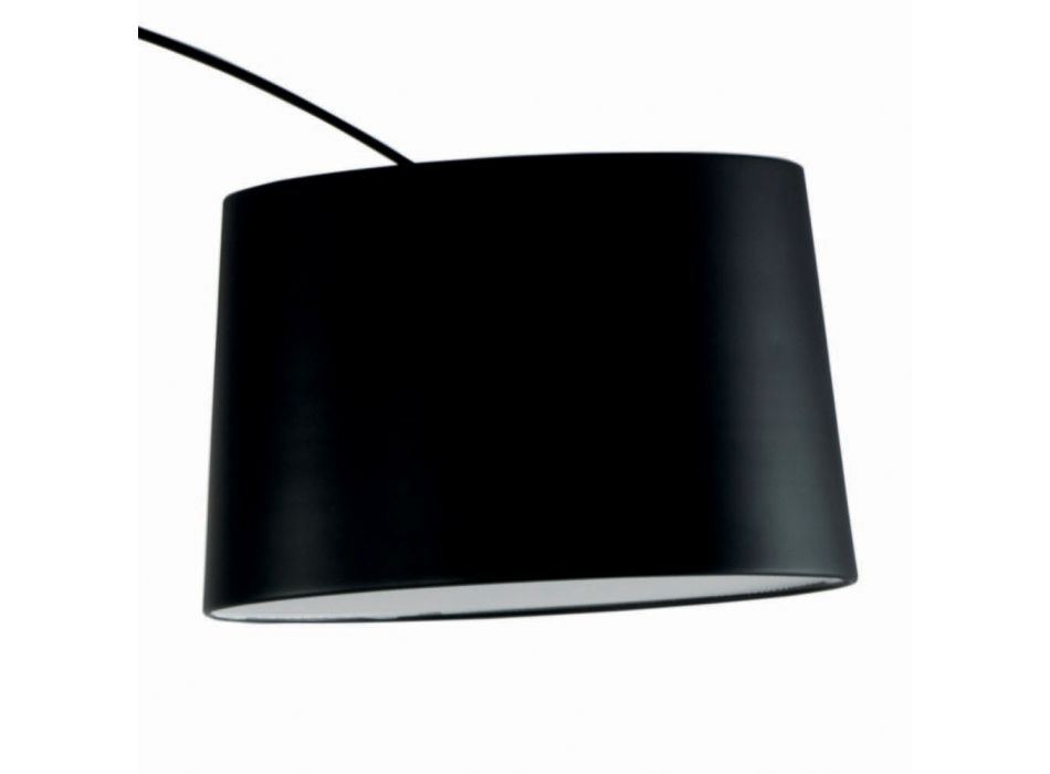 Lampă de podea cu tijă de carbon negru Fabricată în Italia - Terni Viadurini