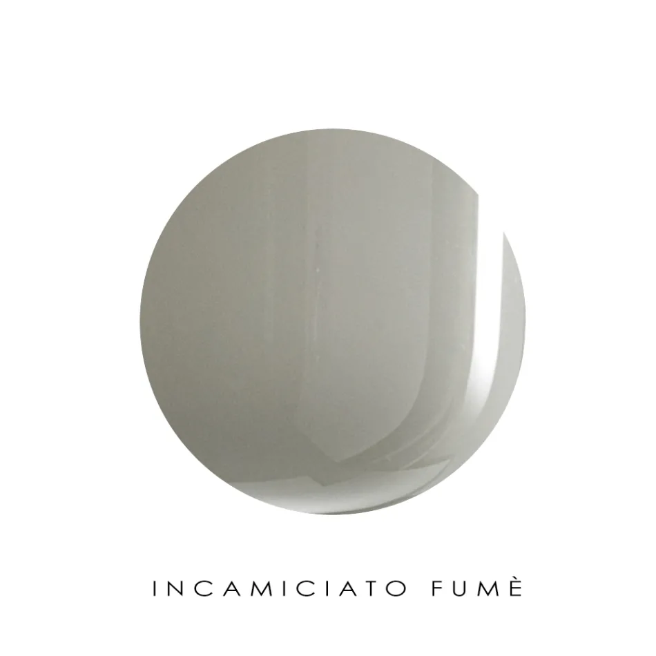 Lumira - Lampă de podea cu trei lumini din sticlă carcasată, fabricată în Italia Viadurini