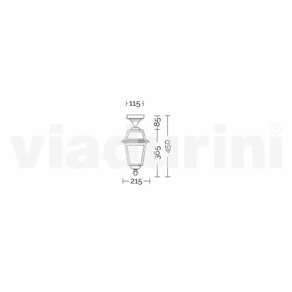 Lampa de iluminat de exterior din Italia, Kristel Viadurini