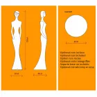 Lampă de podea de grădină cu design de statuie cu lumină LED RGBW - Penelope de Myyour Viadurini