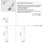 Lampă de podea de grădină cu design de statuie cu lumină LED RGBW - Penelope de Myyour Viadurini