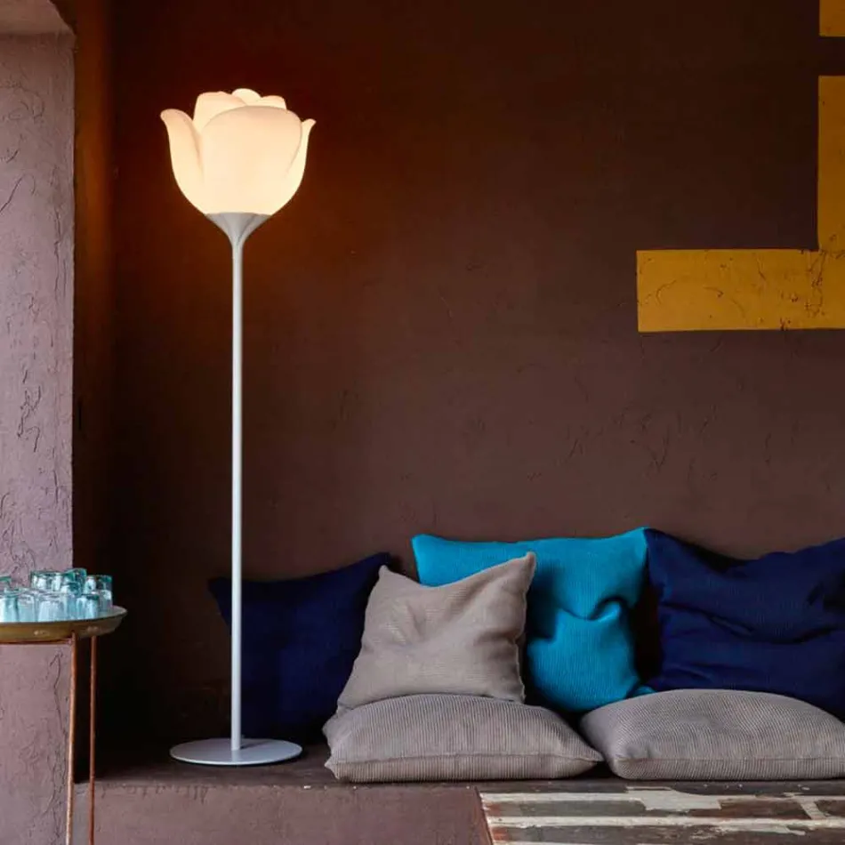 Lămpi de podea pentru design interior din plastic cu flori - Baby Love de Myyour Viadurini