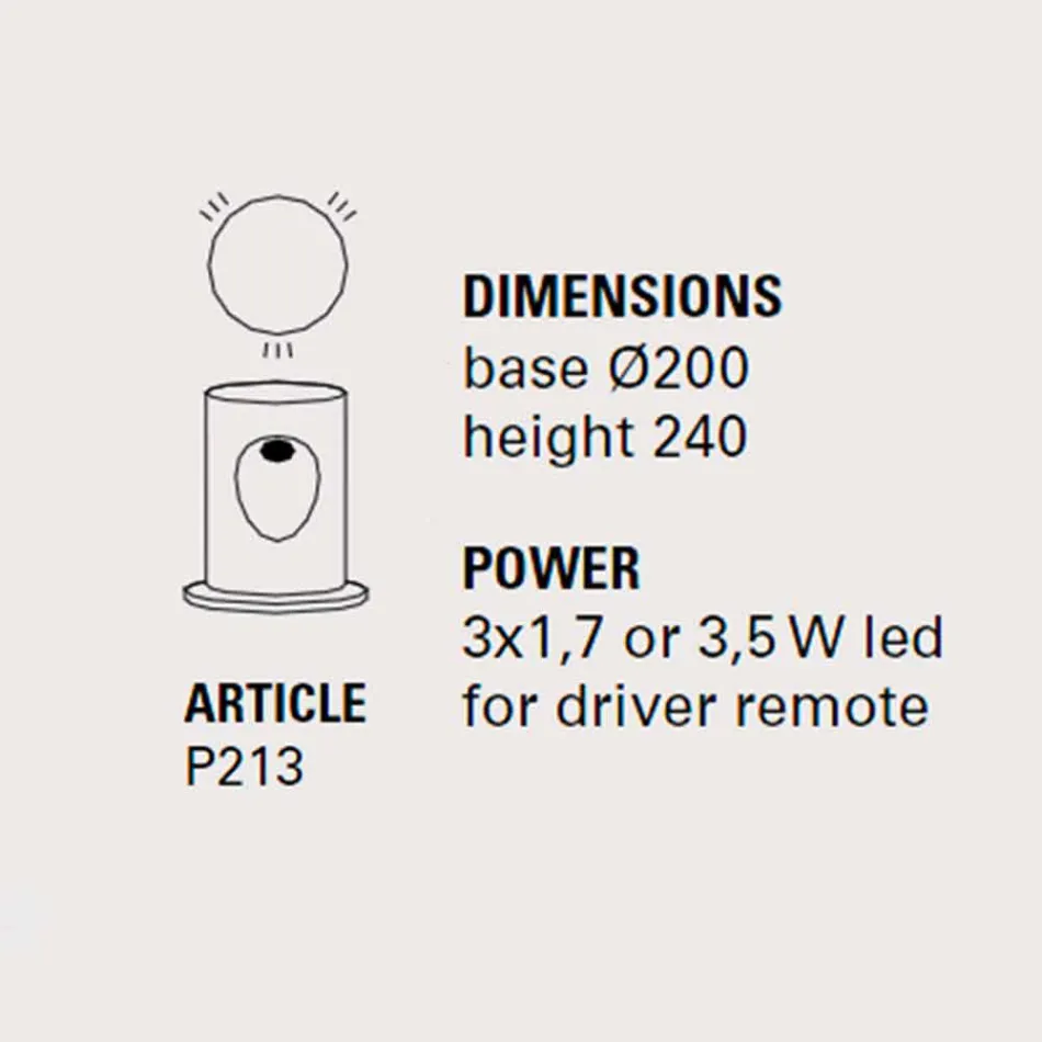 Lampă de podea, design modern cu 3 lămpi, U-Boat - Toscot Viadurini