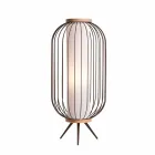 Lampa de podea design modern în Ø37xh80 cm Fanny Steel Viadurini