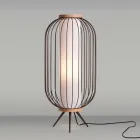 Lampa de podea design modern în Ø37xh80 cm Fanny Steel Viadurini