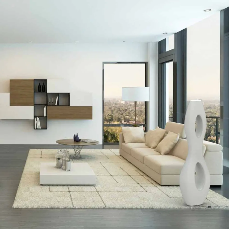 Modern Design Infinity Lampă de pardoseală realizată în Italia Viadurini