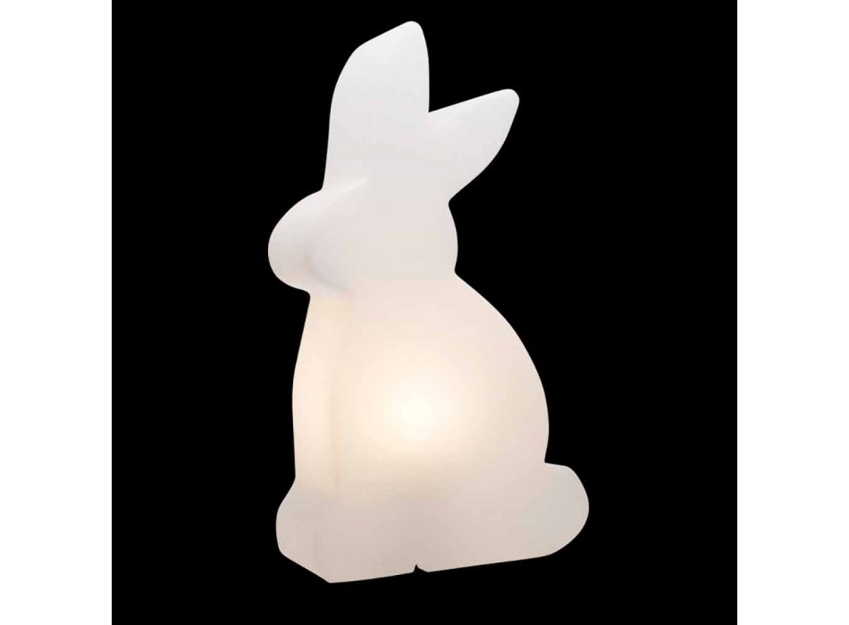 Lampă de podea design, iepure alb pentru interior și exterior - Conigliostar Viadurini