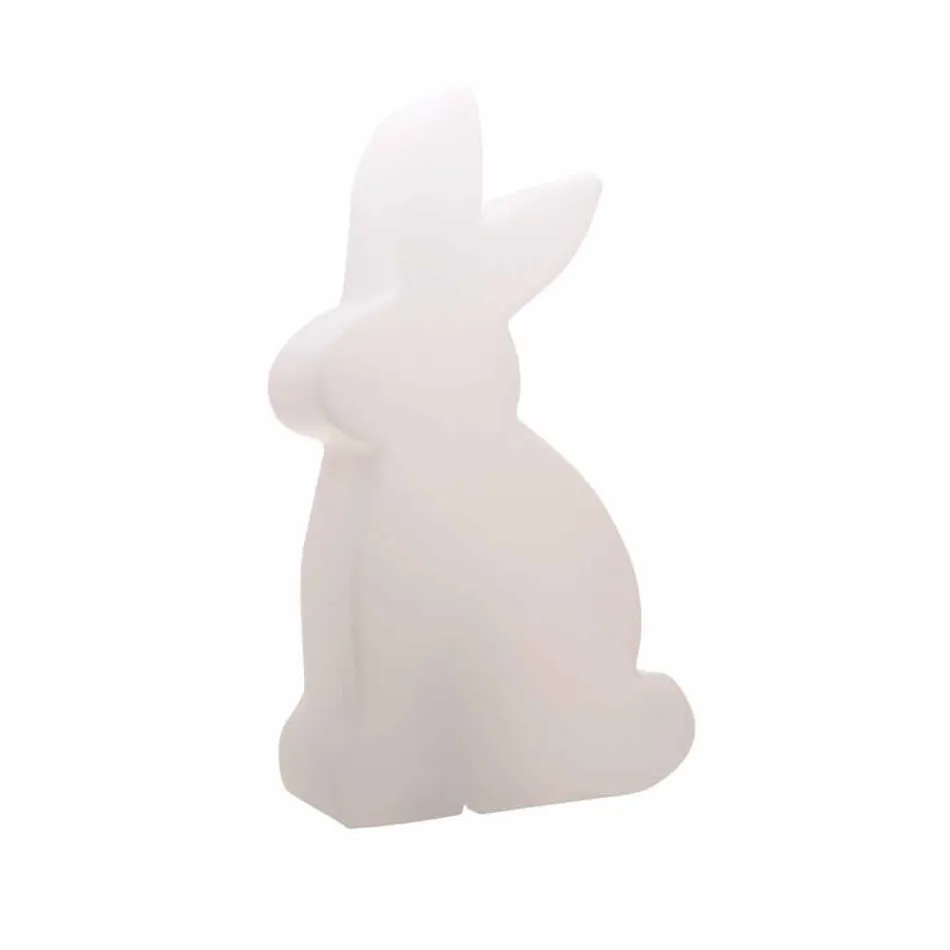 Lampă de podea design, iepure alb pentru interior și exterior - Conigliostar Viadurini