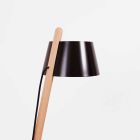 Lampă de podea design din lemn de fag și metal lăcuit - Avetta Viadurini