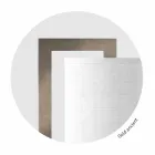 Lampă de podea design din metal cu abajur din in Made in Italy - Bali Viadurini