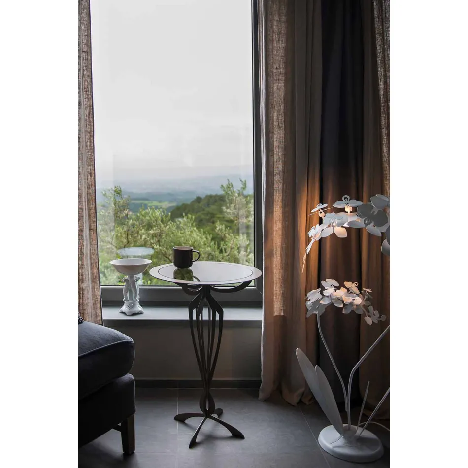 Lampa de podea din design modern, realizată în Italia - Amorpha Viadurini