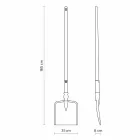 Lampă de podea pentru exterior în tehnopolimer alb Design de 3 forme - scule Viadurini