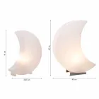 Lampă de podea în formă de lună din plastic 2 dimensiuni Design modern - Lunastar Viadurini