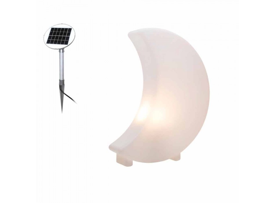 Lampă de podea în formă de lună din plastic 2 dimensiuni Design modern - Lunastar Viadurini
