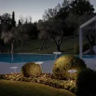 Lampa de gradina Aluminiu Design Alb cu Frunza de Nufar - Cipriam Viadurini