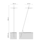 Lampa de gradina Aluminiu Design Alb cu Frunza de Nufar - Cipriam Viadurini