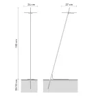 Lampa de gradina Aluminiu Design Alb cu Frunza de Nufar - Cipriam Viadurini