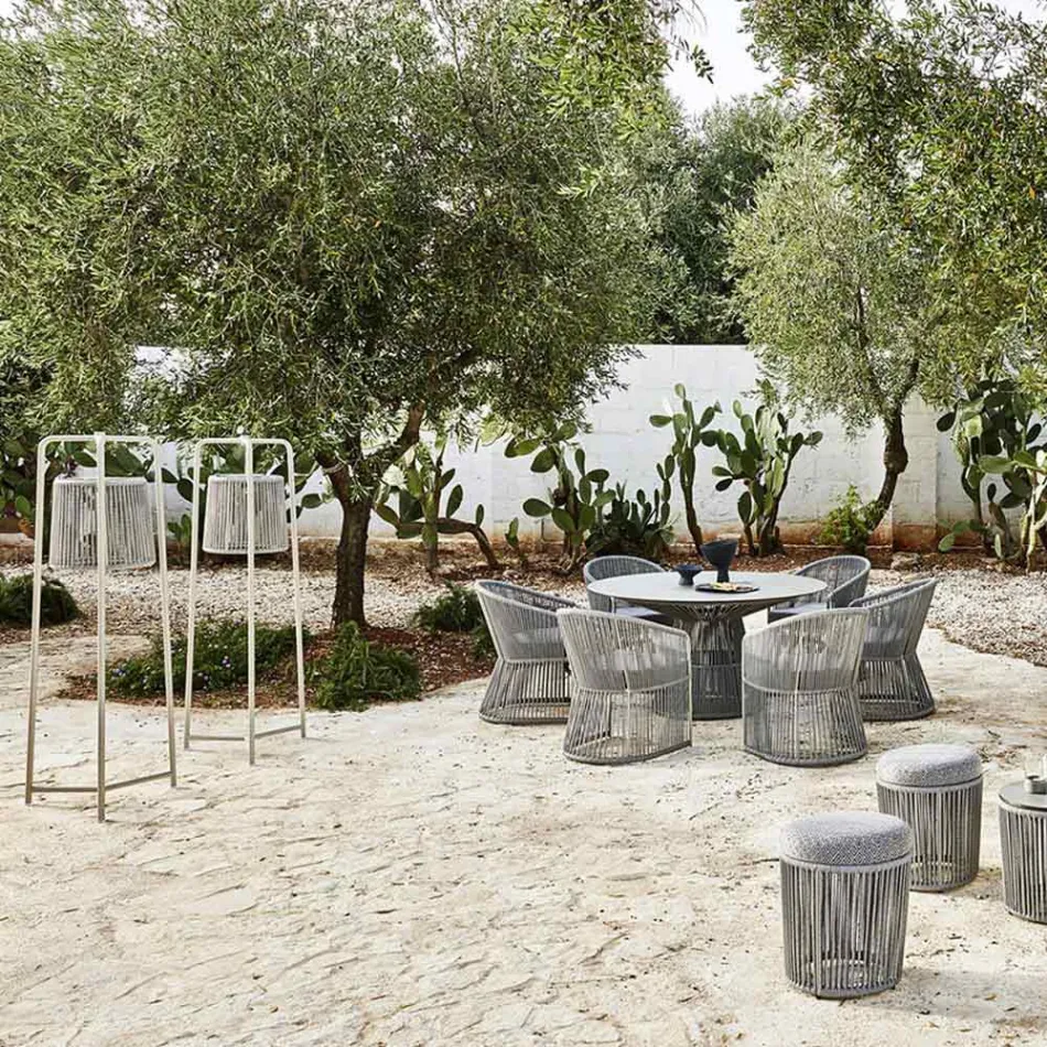 Lampa de podea din Aluminiu si Fibra Made in Italy - Tibidabo by Varaschin Viadurini