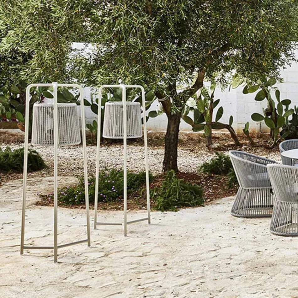 Lampa de podea din Aluminiu si Fibra Made in Italy - Tibidabo by Varaschin Viadurini