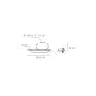 Lampă de podea din aluminiu, metal și sticlă albă - Luma Viadurini