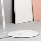 Lampa de podea metalica cu abajur acoperit cu stofa - Rivella Viadurini