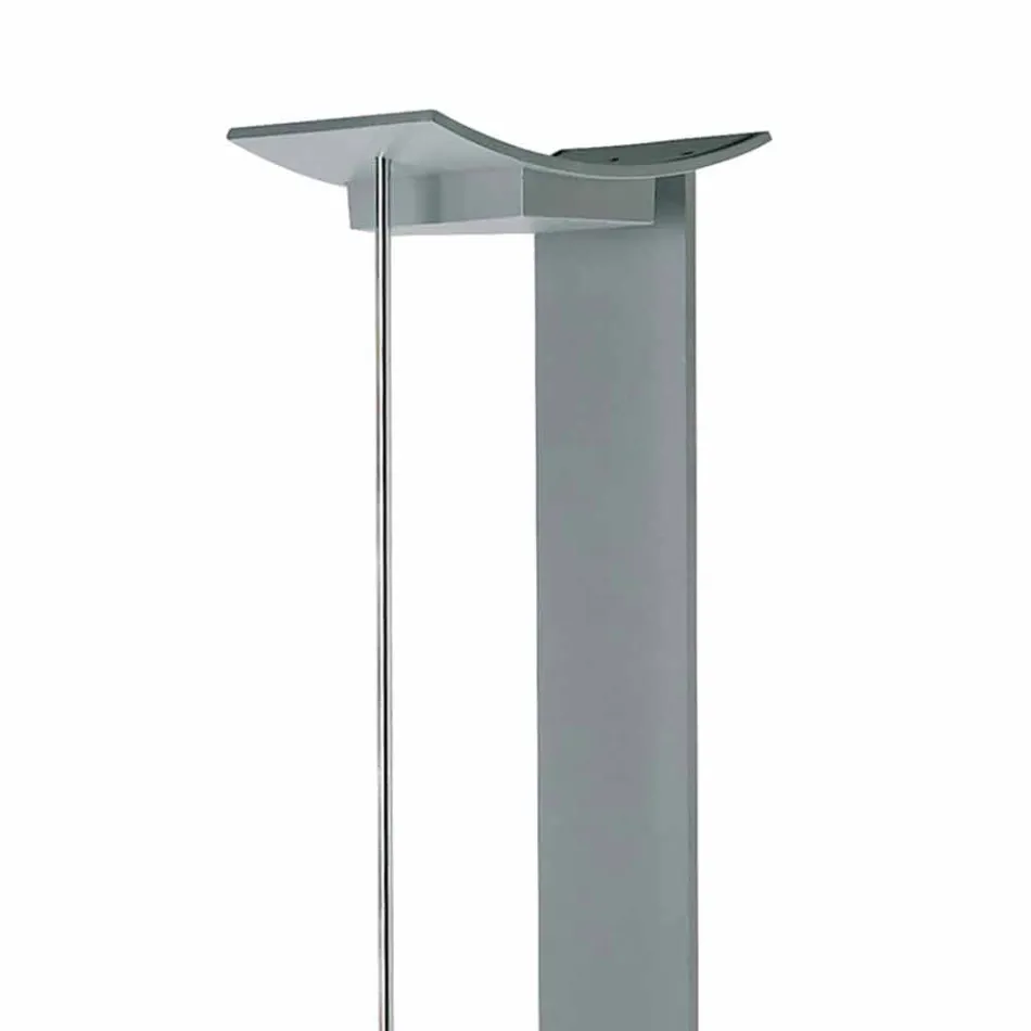 Lampă de podea din metal lăcuit cu LED integrat Fabricat în Italia - Indra Viadurini