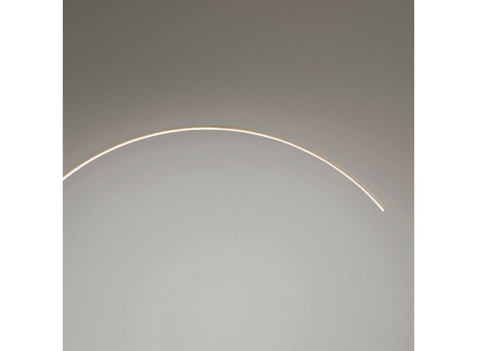 Lampă de podea din metal vopsit cu lumină LED reglabilă - Eucalipt Viadurini