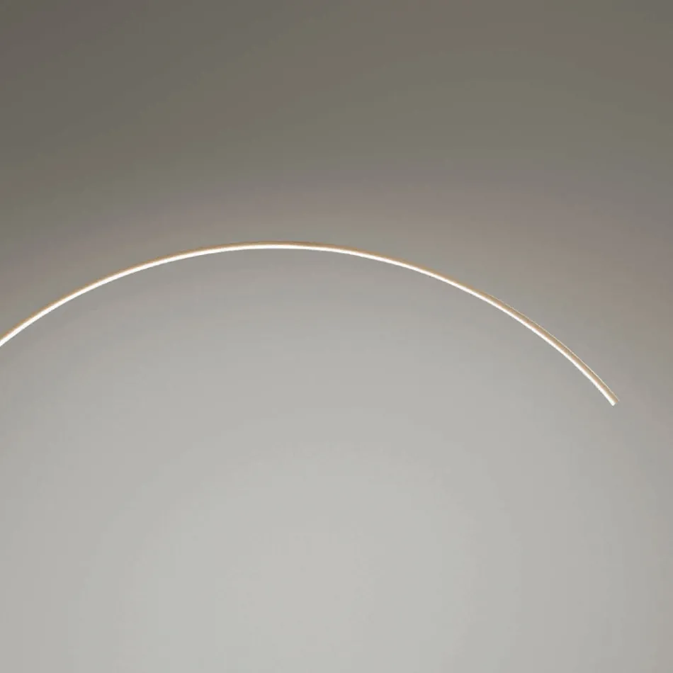 Lampă de podea din metal vopsit cu lumină LED reglabilă - Eucalipt Viadurini