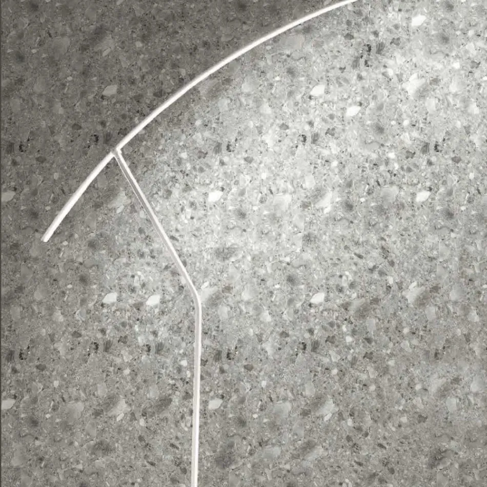 Lampă de podea din metal vopsit în diferite culori și LED reglabil - arțar Viadurini