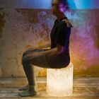 Lampă de podea design în nebulită In-es.artdesign Bin F Nebula Viadurini