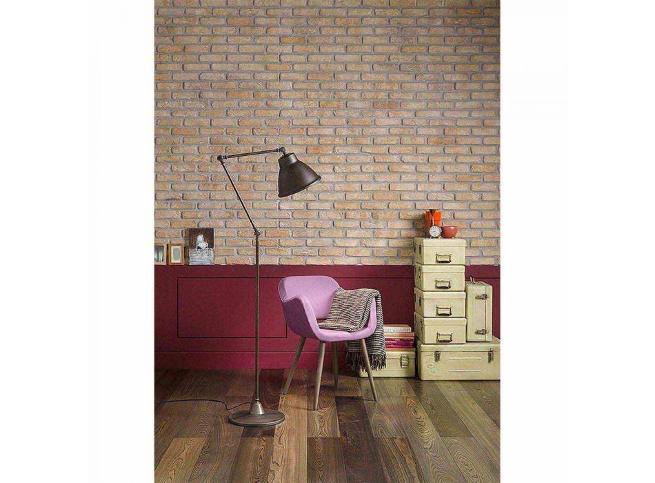 Lampă de podea din alamă și fier cu design pivotant Vintage - Loft de Il Fanale Viadurini