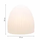 Lampă de podea din plastic alb cu design LED, Solar sau E27 - Massostar Viadurini