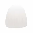 Lampă de podea din plastic alb cu design LED, Solar sau E27 - Massostar Viadurini