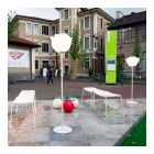 Lampă de podea din plastic cu design de flori pentru exterior - Baby Love de Myyour Viadurini