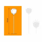 Lampă de podea din plastic cu design de flori pentru exterior - Baby Love de Myyour Viadurini