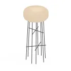 Lampă de podea pentru exterior din polietilenă de alabastru, fabricată în Italia - Disco Viadurini