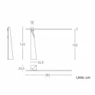 Lampă de podea din stejar masiv și oțel Made in Italy, Precious - Calisto Viadurini