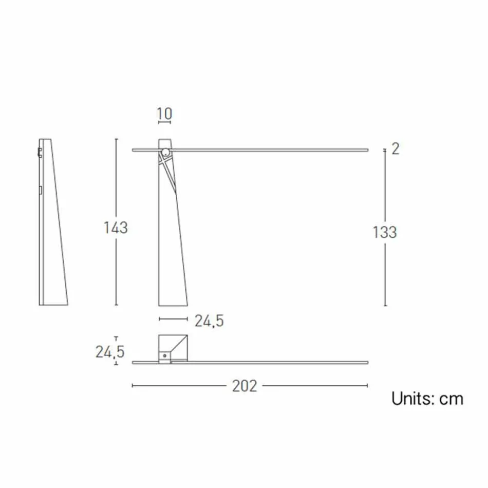 Lampă de podea din stejar masiv și oțel Made in Italy, Precious - Calisto Viadurini