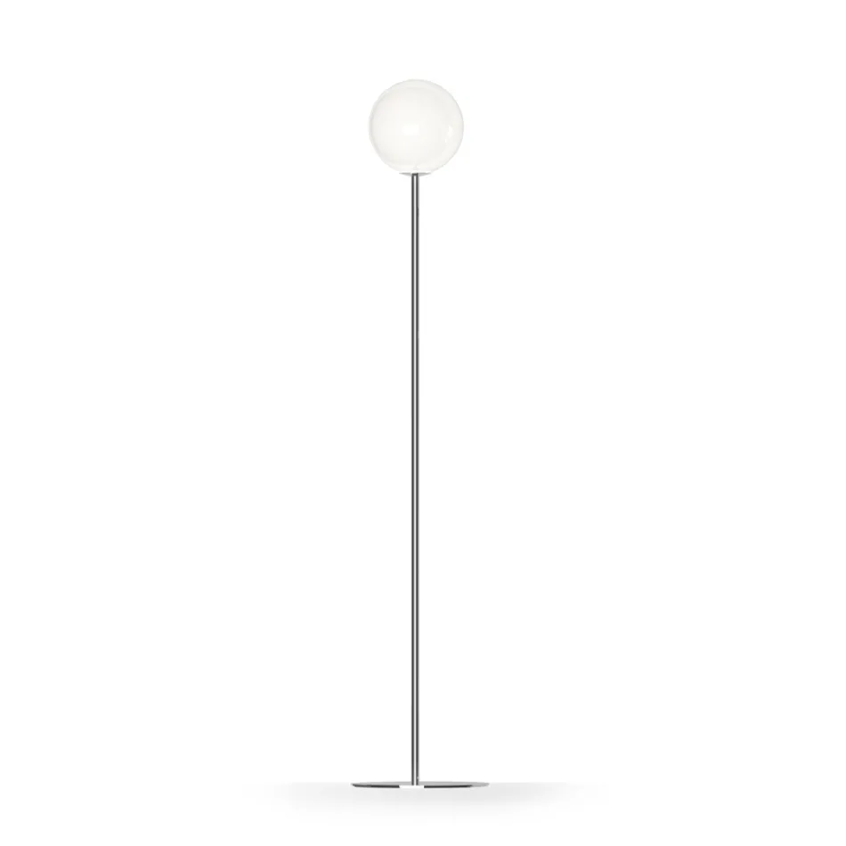 Lampă de podea Althea din sticlă cu finisaj lustruit sau satinat, fabricată în Italia Viadurini