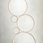 Lampă de podea LED modernă din metal vopsit auriu sau argintiu - Punto Viadurini