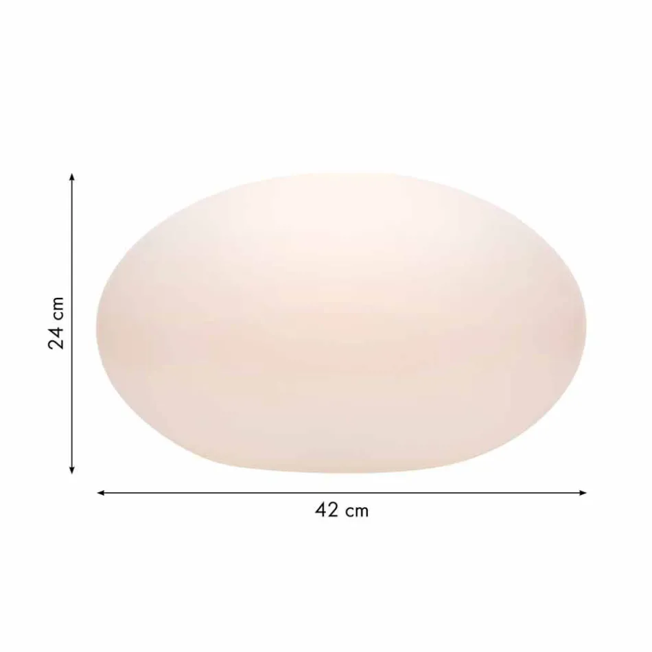 Lampă de podea cu led, solar sau E27 de design oval modern colorat - Uovostar Viadurini
