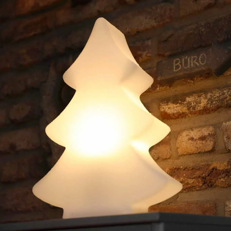 Lampă de podea Led, Solar sau E27 în design plastic de Crăciun - Alberostar Viadurini