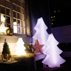 Lampă de podea Led, Solar sau E27 în design plastic de Crăciun - Alberostar Viadurini