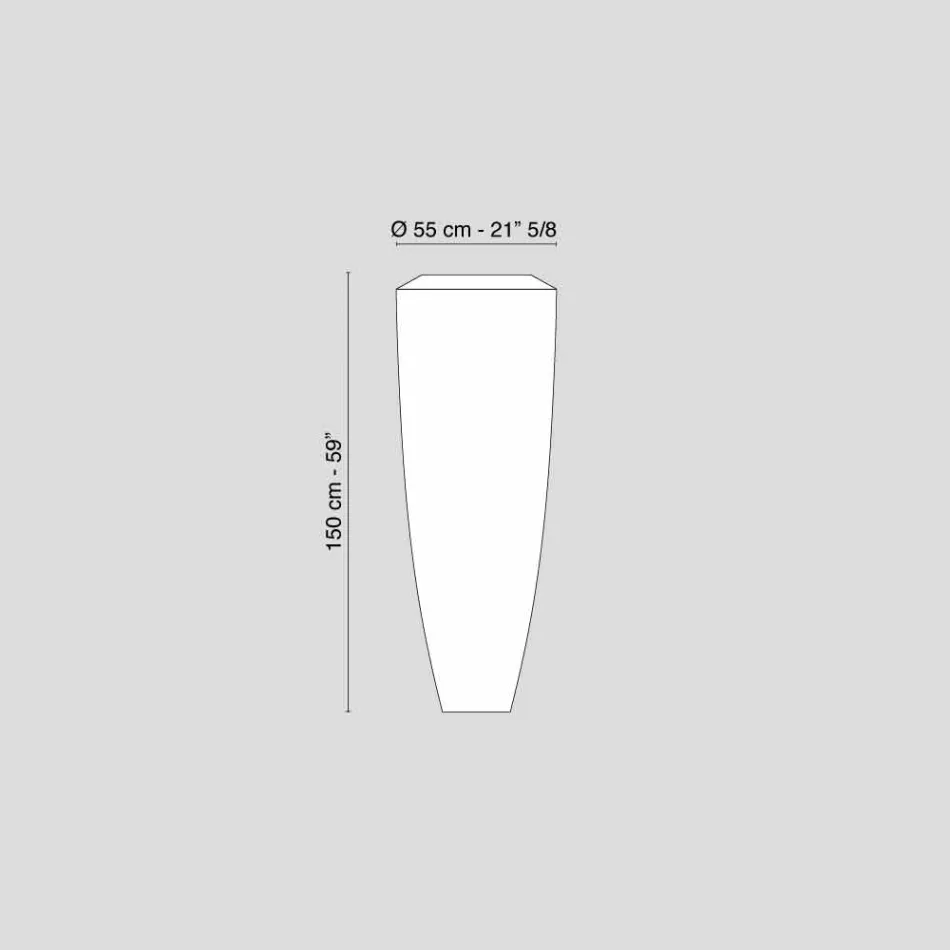 lampa de podea cu LED-uri pentru interior contemporan PELD Big obuzier Viadurini