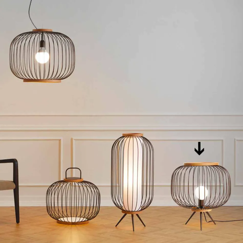 Lampa contemporan oțel Design sol Ø48xh.52 cm Leira Viadurini