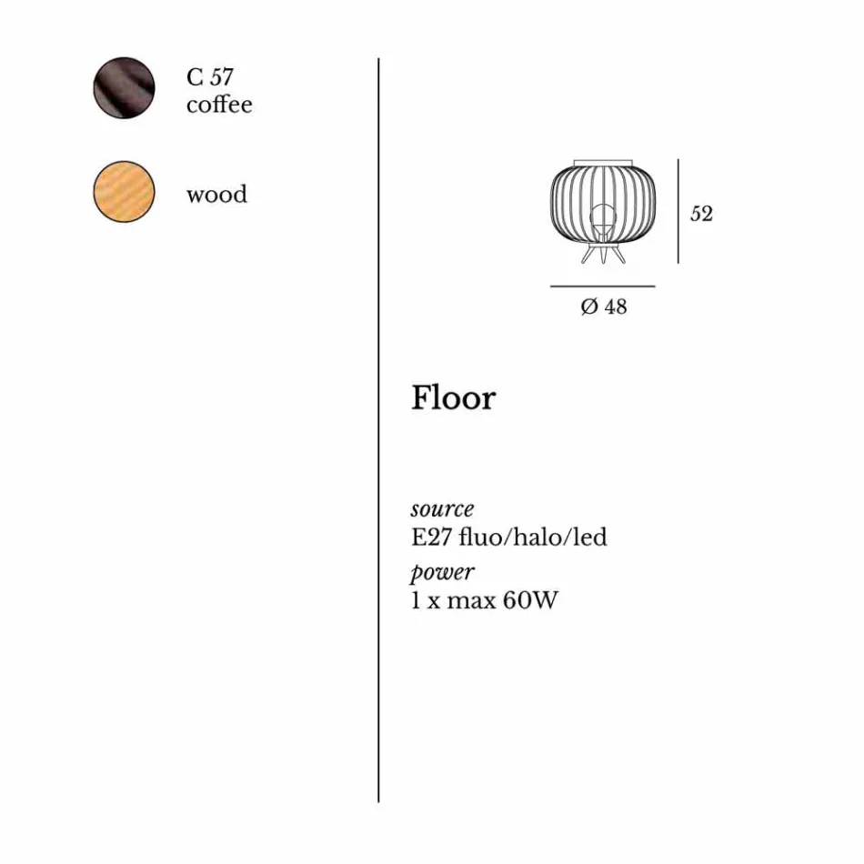Lampa contemporan oțel Design sol Ø48xh.52 cm Leira Viadurini